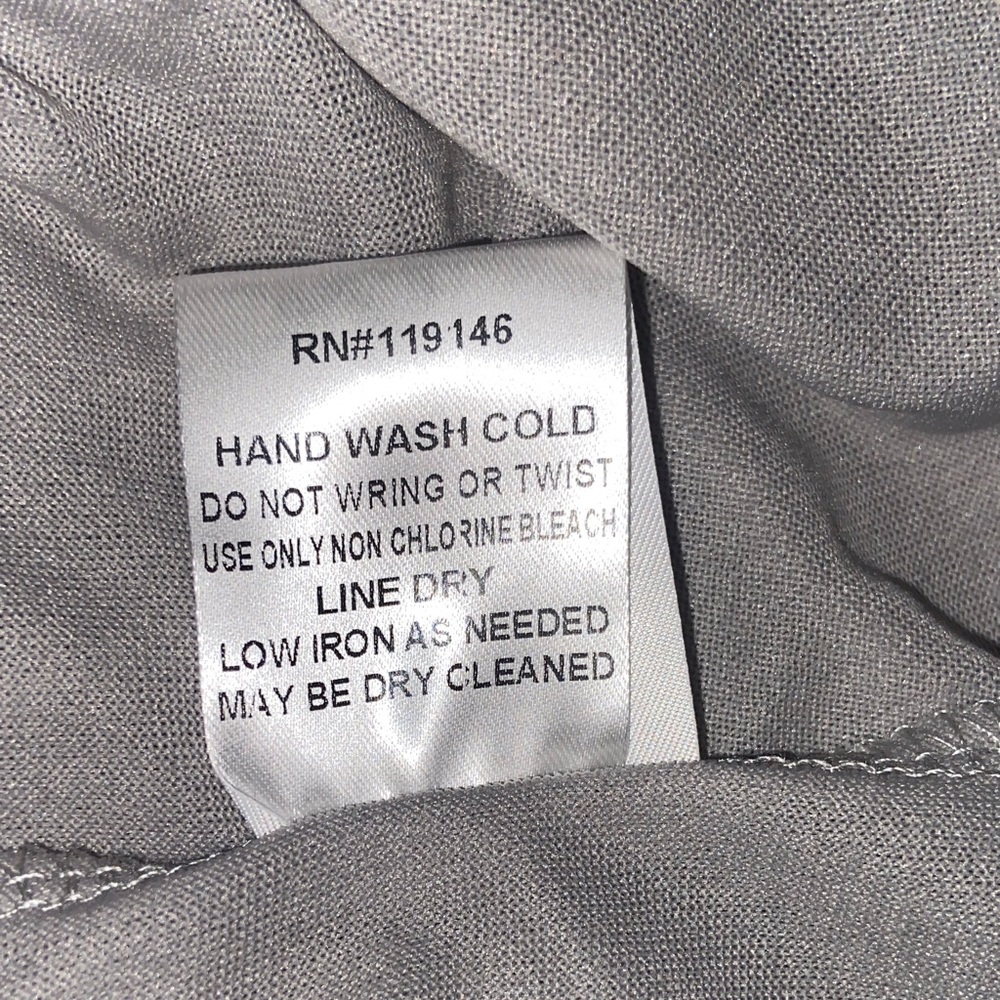 Embroidered Gray Women's Dress with bell sleeves. Jodifl, size S - Picture 9 of 15